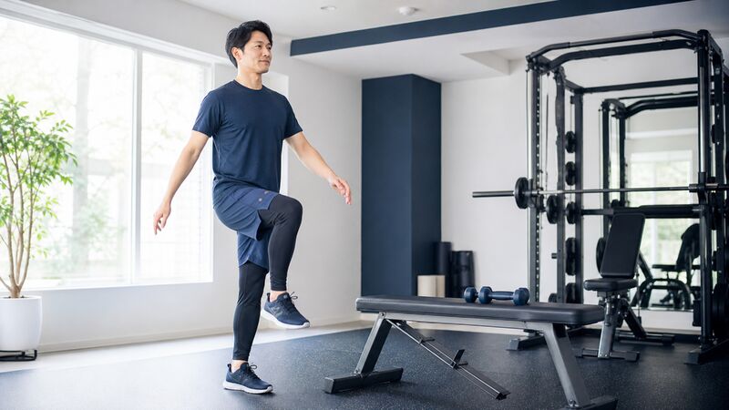 筋トレ前は体調確認から練習セットへ進む